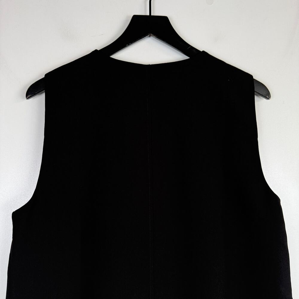 J.Crew Tunic Shift Mini Dress Black Crepe - L - Picture 6 of 8